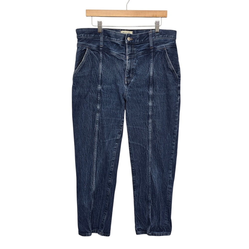 Madewell Indigo Straight Leg Jeans with Front Seam